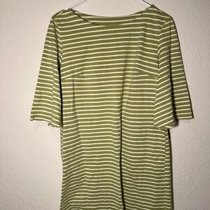 Striped Green Dress